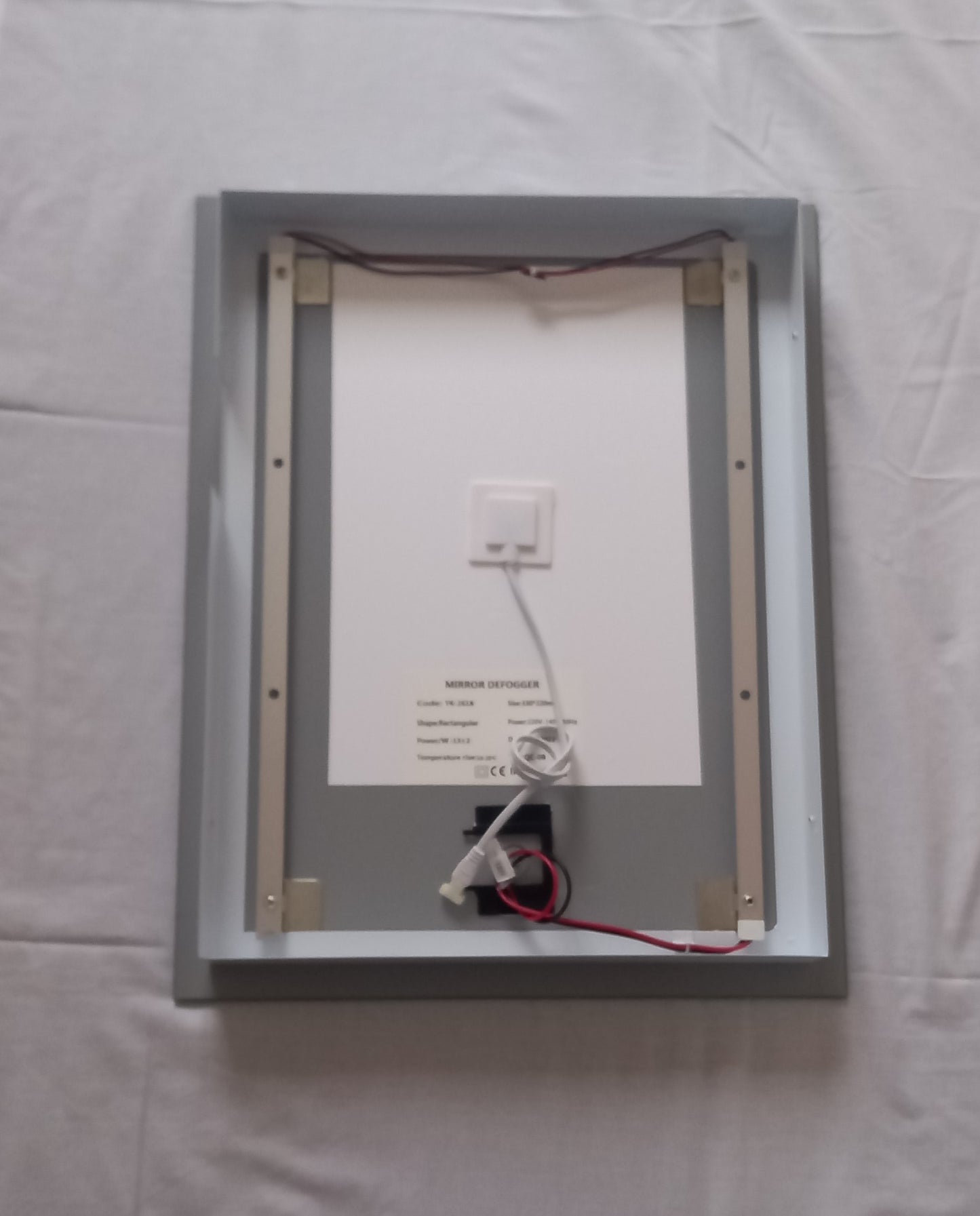 Andromeda Plus C LED Mirror with Touch Switch, Demister & Shaver Socket (500 x 390mm)