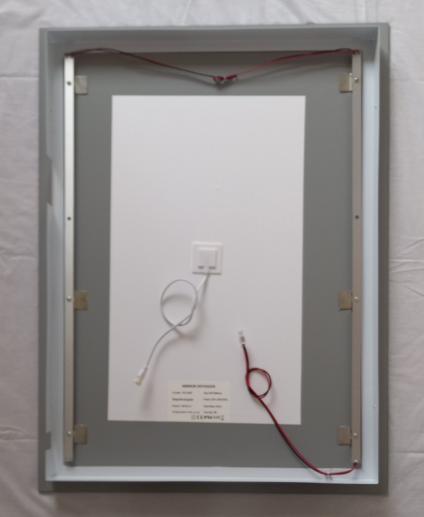 Andromeda Plus LED Mirror with Sensor Switch, Demister & Shaver Socket (500 x 390mm)