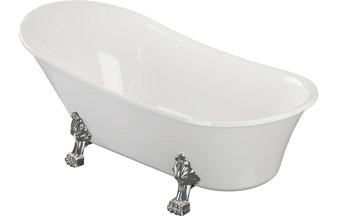 Bowline Freestanding Bath 1620x700x770mm w/Feet