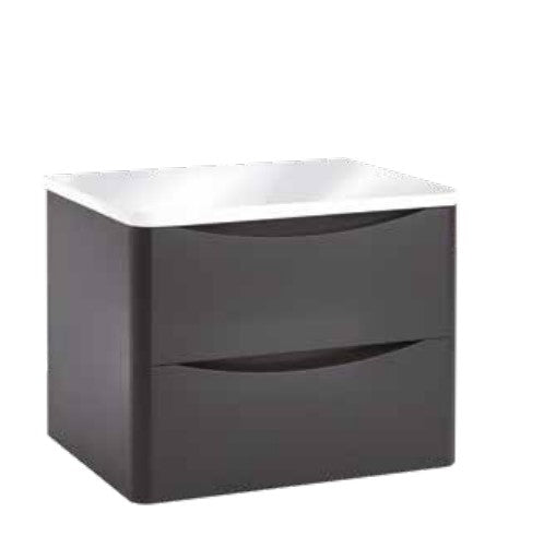 Bella Wall Hung Vanity units for Counter Top Basin - Matt Grey (3 Sizes)
