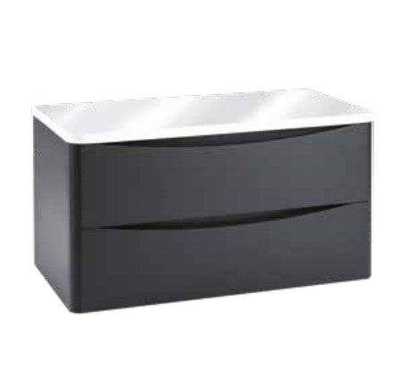 Bella Wall Hung Vanity units for Counter Top Basin - Matt Grey (3 Sizes)