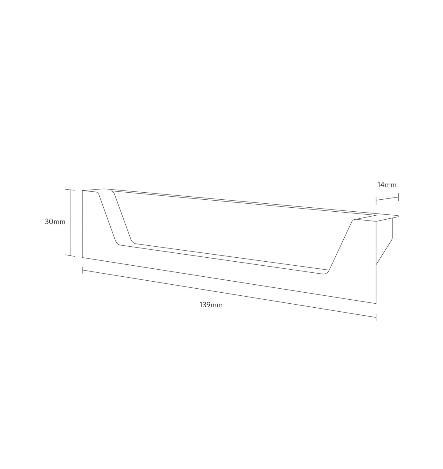 Aubrey Vanity Handle option to Change From Brushed Brass Handle (Pair)