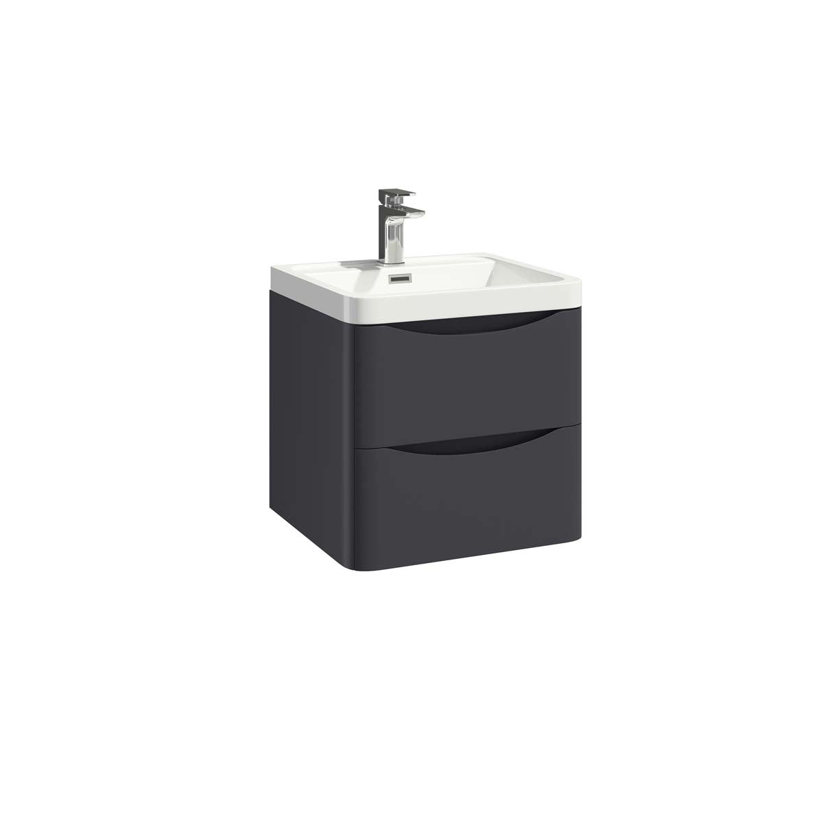 Bella Wall Hung Vanity units with Basin - Matt Grey (3 sizes)