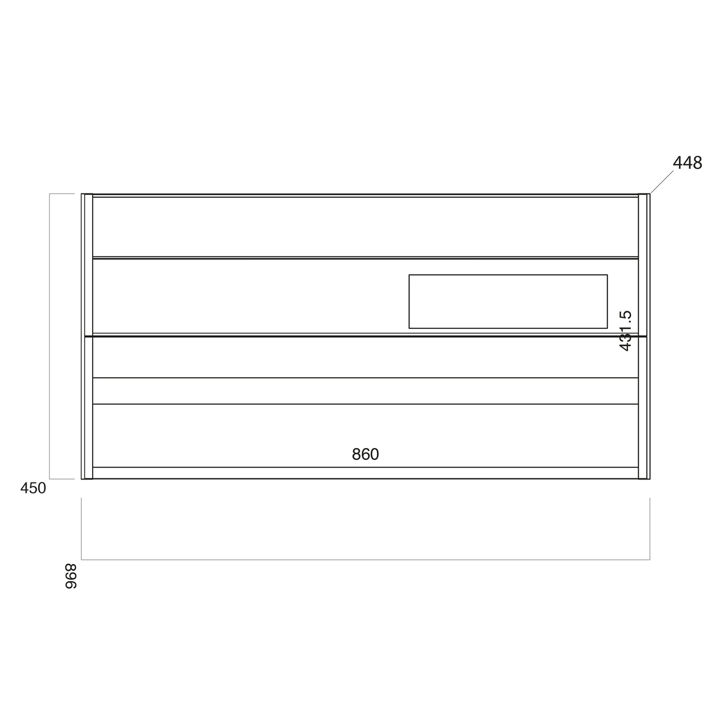 Bella Wall Hung Vanity units with Basin - Matt Grey (3 sizes)