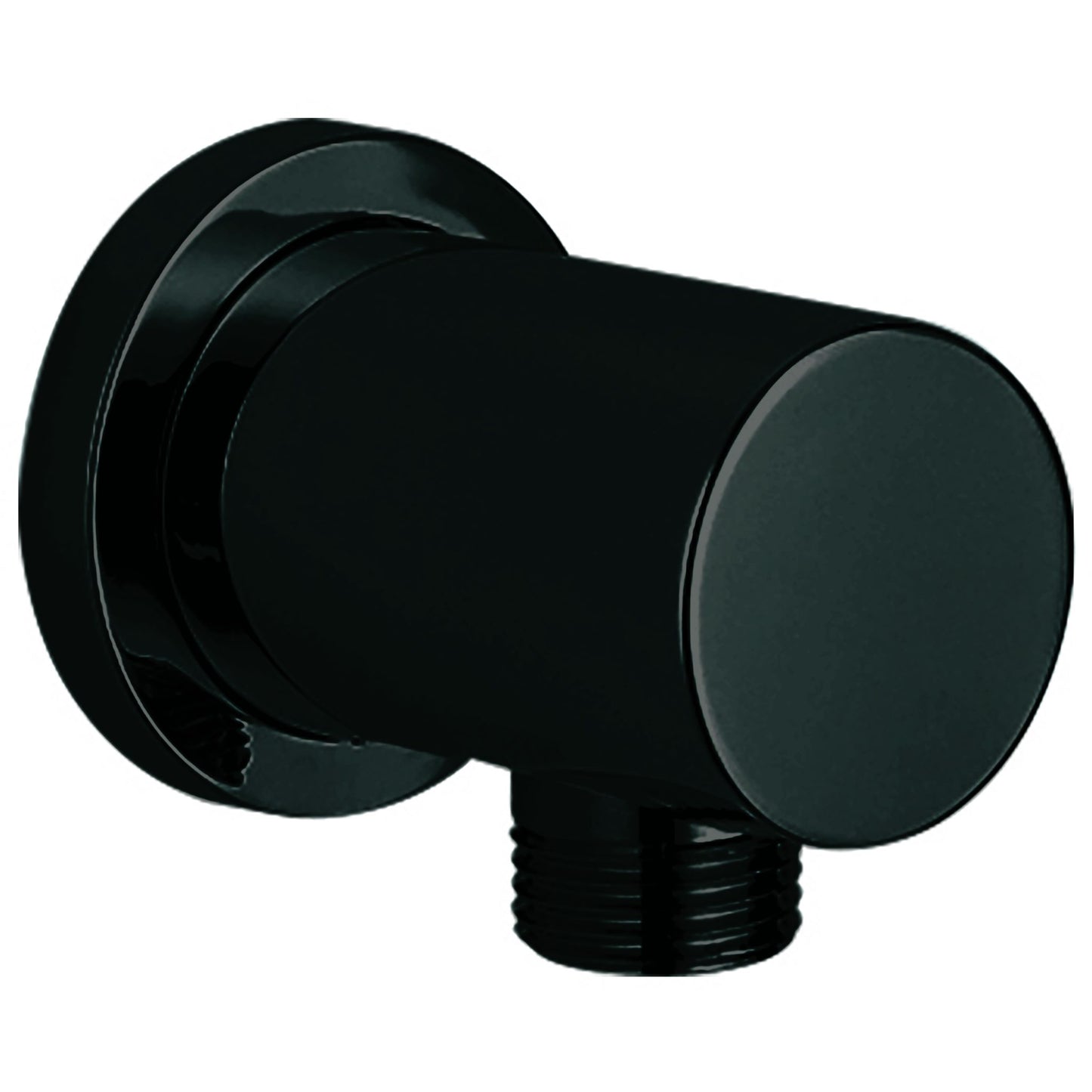 Scudo Round Black Outlet Elbow
