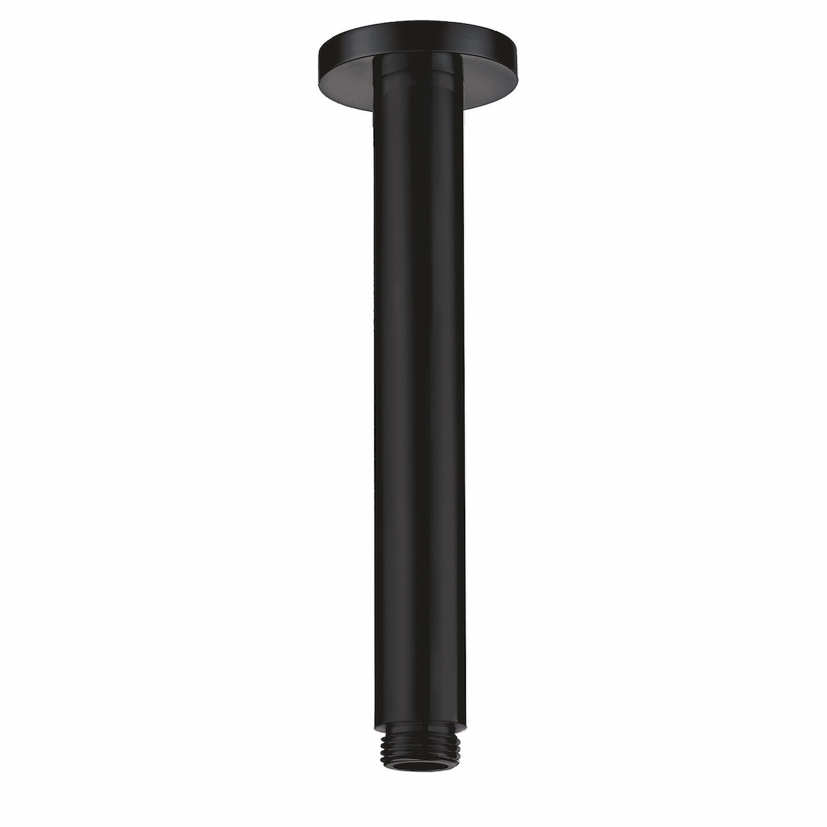 Scudo Round Ceiling Mounted Shower Arm - Black