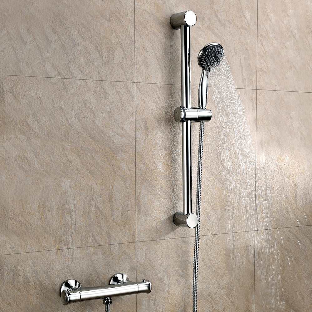 Scudo Complete Budget Shower Kit with adjustable riser & fast fit Brackets