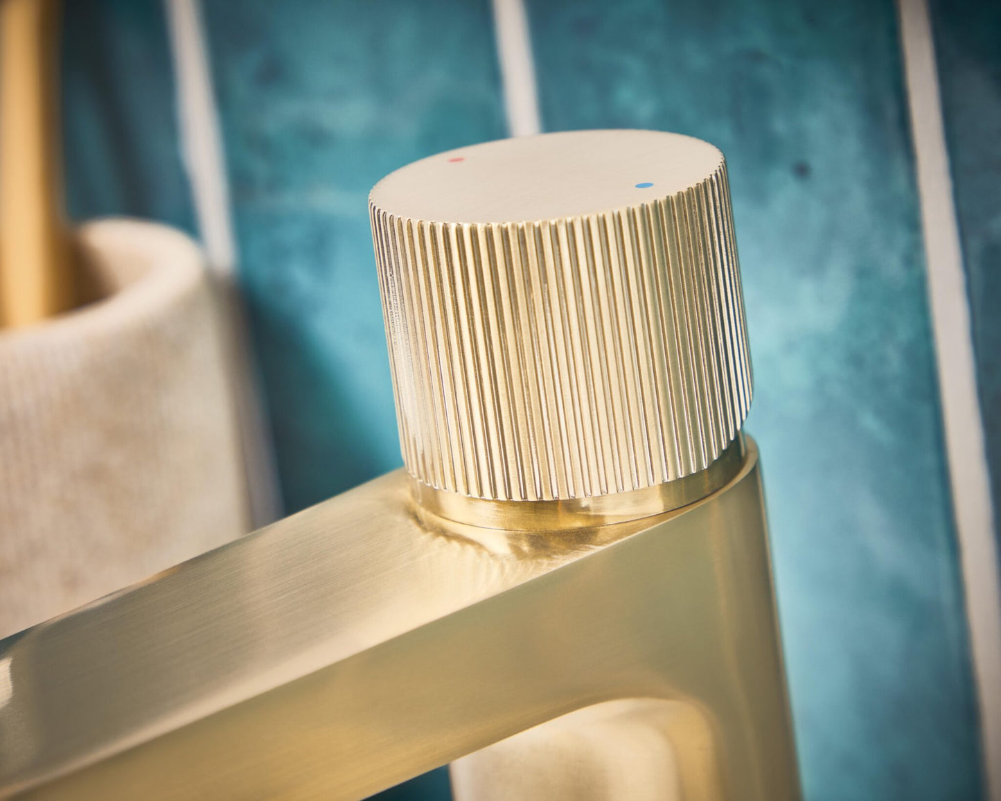 Scudo Koko Tall Mono Basin Mixer - Brushed Brass