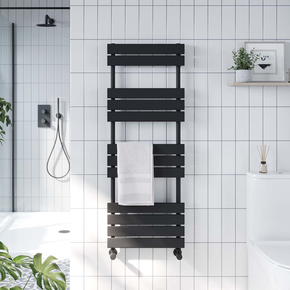 Scudo Life Black Ladder Rails with Slab Rails