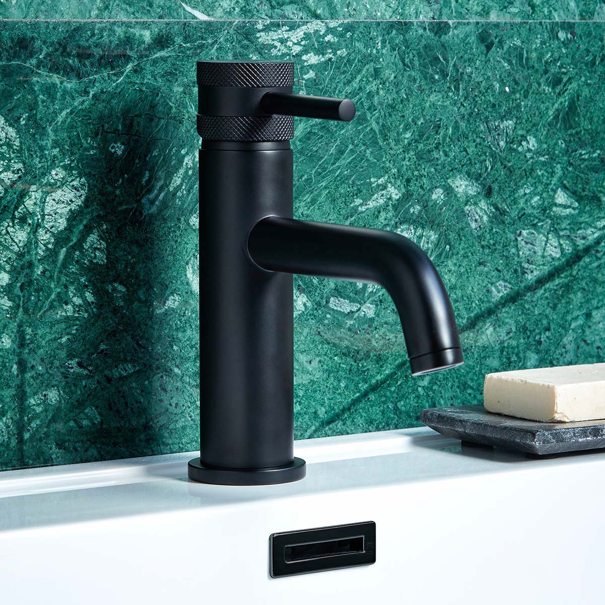Scudo Matt Black Rectangular Overflow Insert