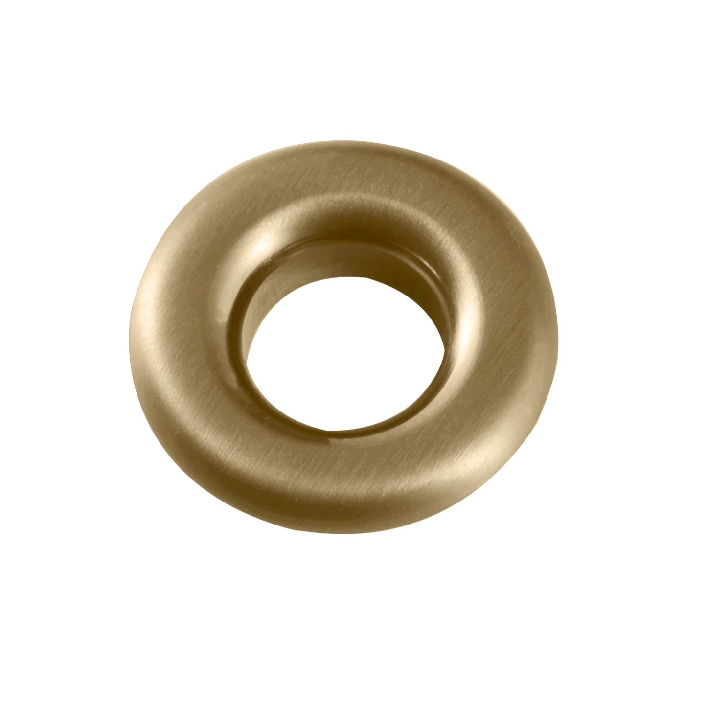Scudo Brushed Brass Round Overflow Insert