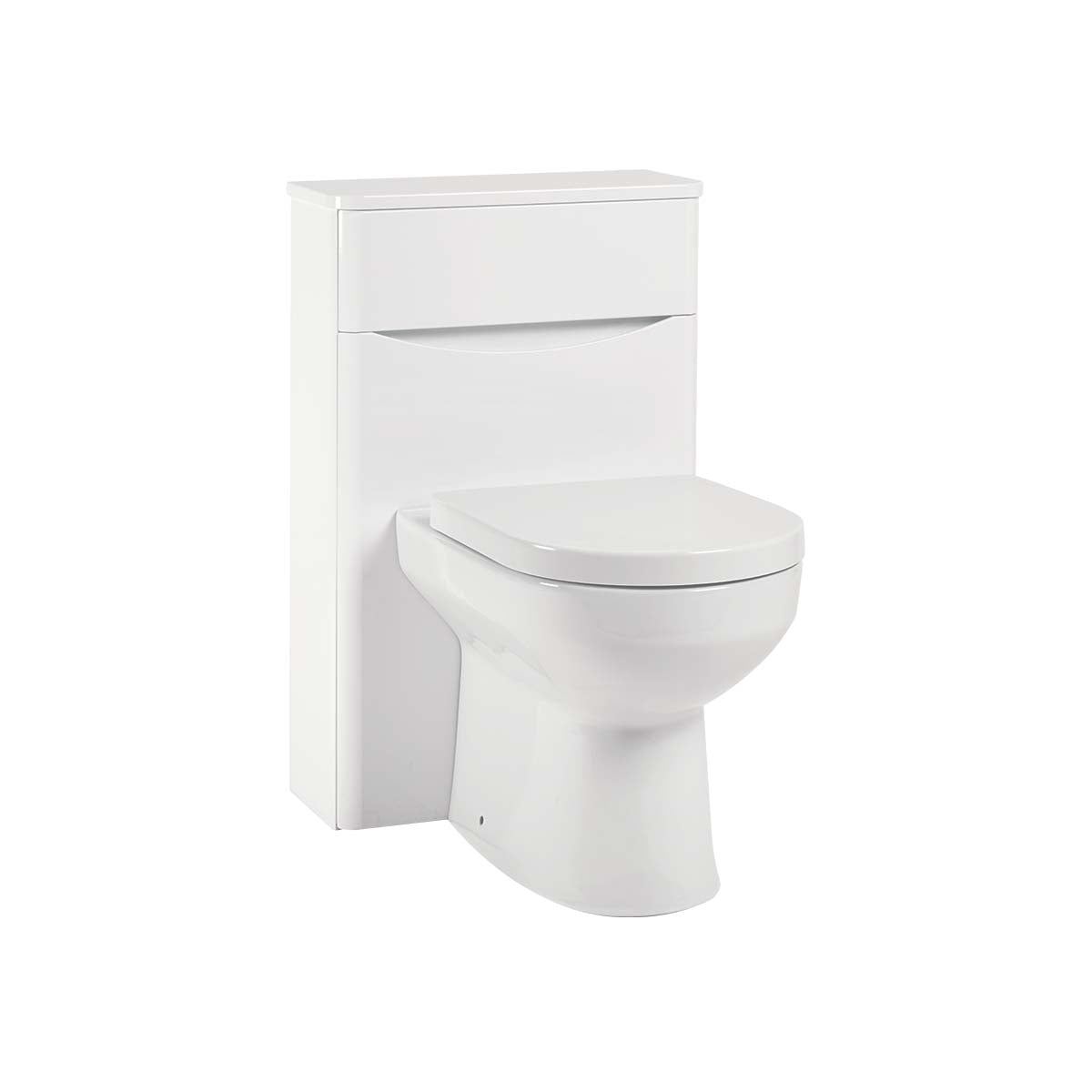 Bella 500mm Floor Standing BTW Unit - High Gloss White
