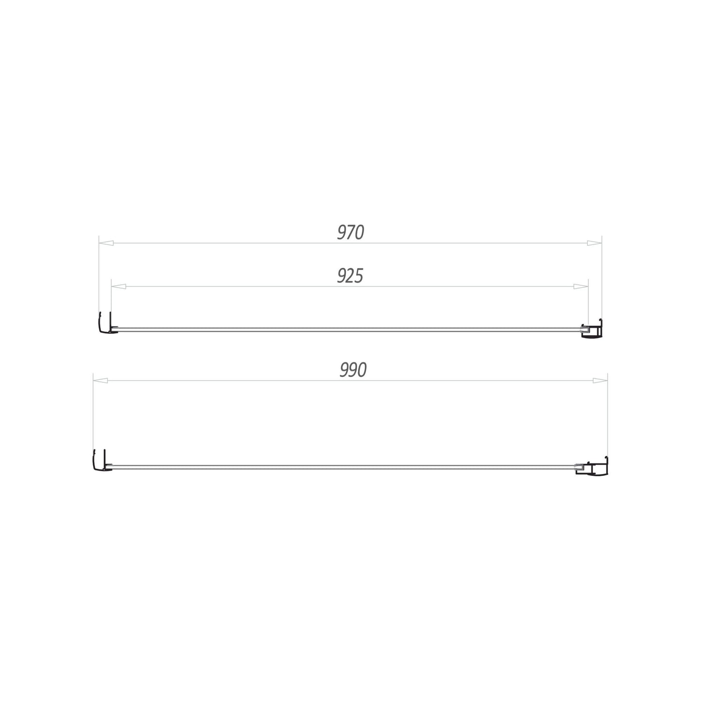Scudo Chrome S6 Side Panel (Combine with Door to make Shower Enclosure) - 6mm Glass
