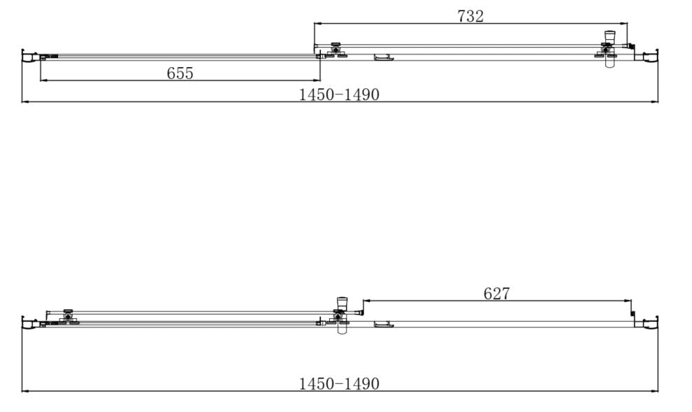 Scudo Chrome S6 Sliding Door (Combine with Side Panel to make Shower Enclosure) - 6mm Glass