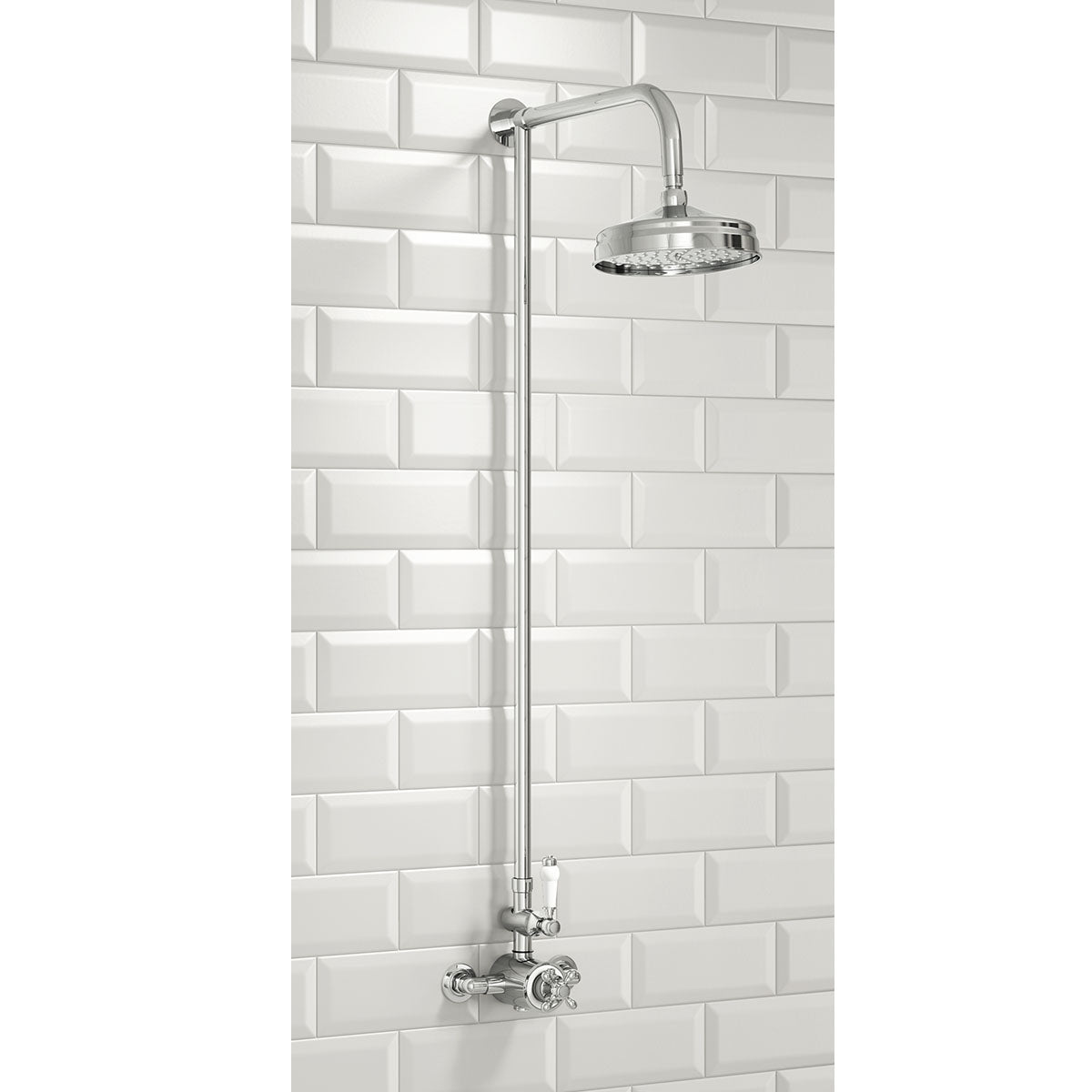 Scudo Traditional Thermostatic Shower Valve set with Rigid Riser