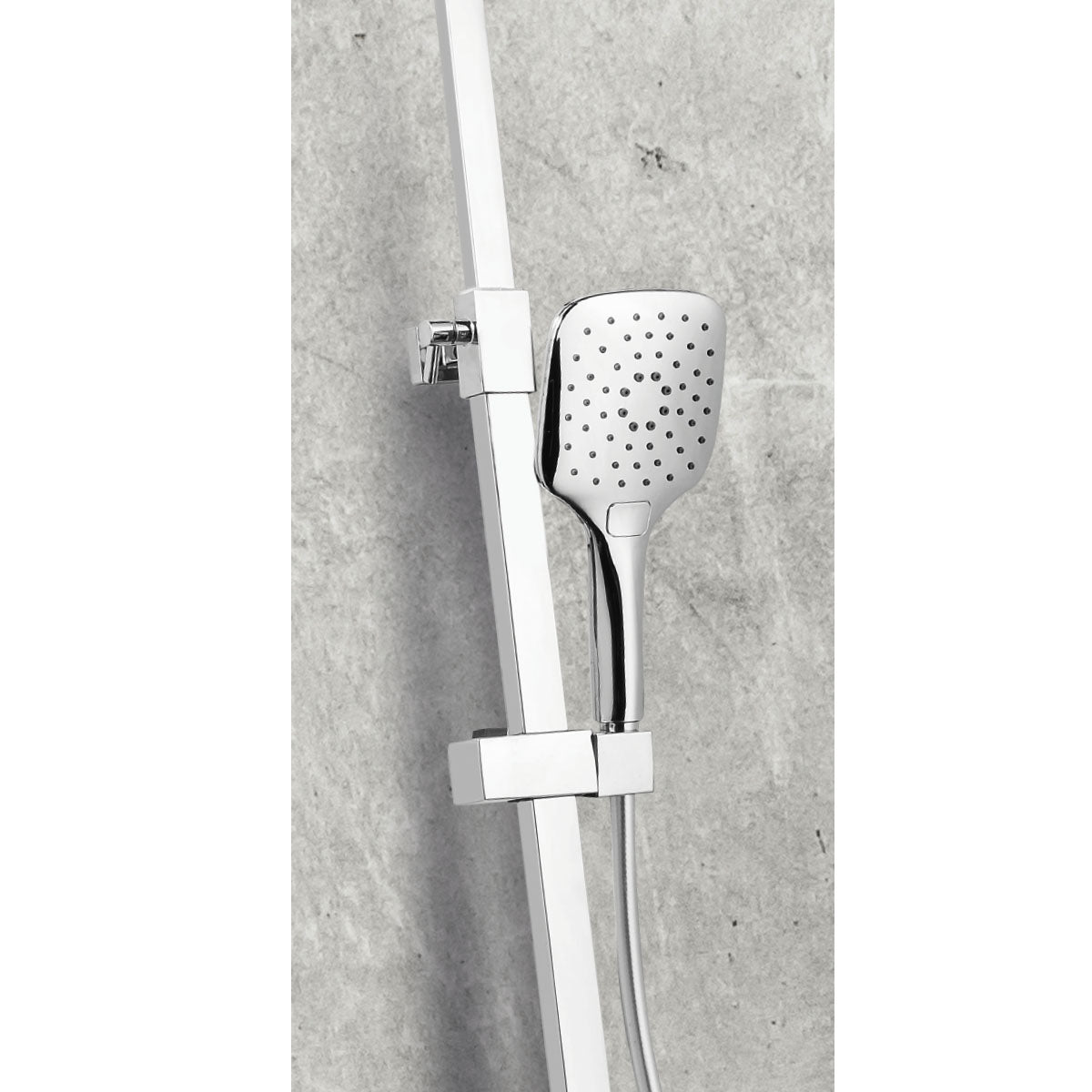 Scudo Heiler Cool Touch Bar Shower Kit with Rigid Riser & Hand Shower