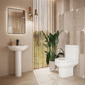 Scudo Spa Close Couple (Closed Back) Toilet Inc Soft Close Seat