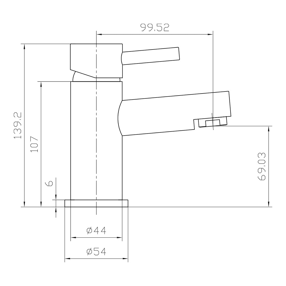 Scudo Premier Mono Basin Mixer inc Click Waste