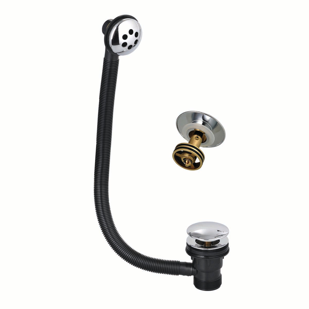 Scudo Round Bath "press" waste and overflow