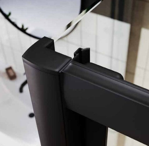 Scudo Black S6 Side Panel (Combine with Door to make Shower Enclosure) - 6mm Glass