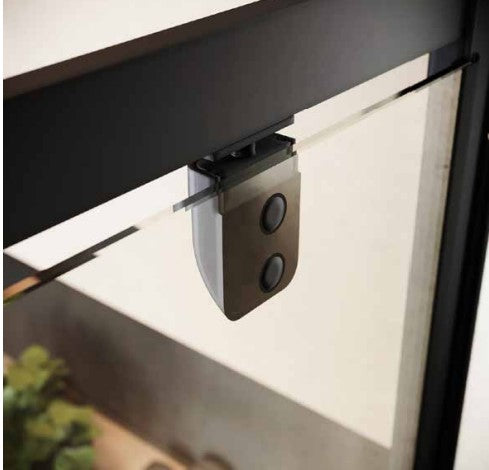 Scudo Black S6 Pivot Door (Combine with Side Panel to make Shower Enclosure) - 6mm Glass