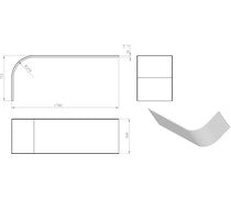 Bowline J Shape 1700x725x600mm undrilled for tap (Select Hand)