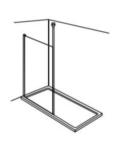 Scudo S8 Wetroom Floor to Ceiling support Post up to 3m