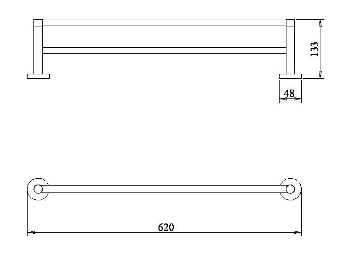 Double Towel Rail