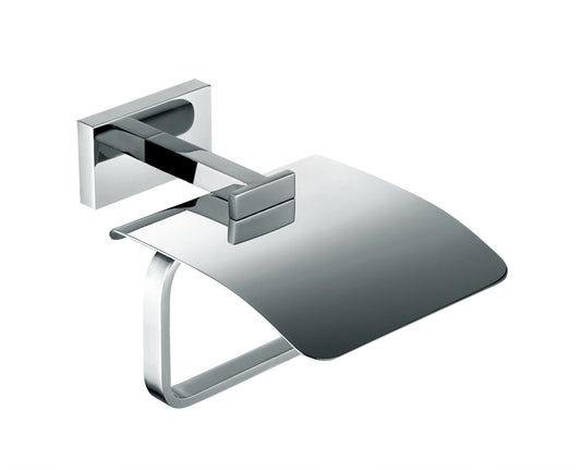 Toilet Roll Holder with Flap - Square