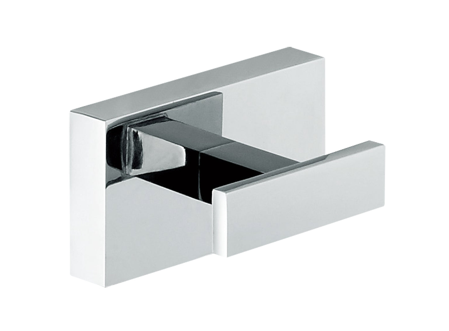 Chromed Brass Robe Hook - Square