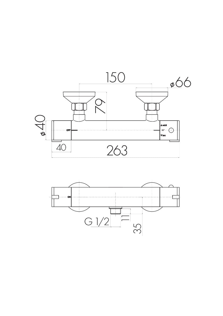 Scudo Round Exposed Valve