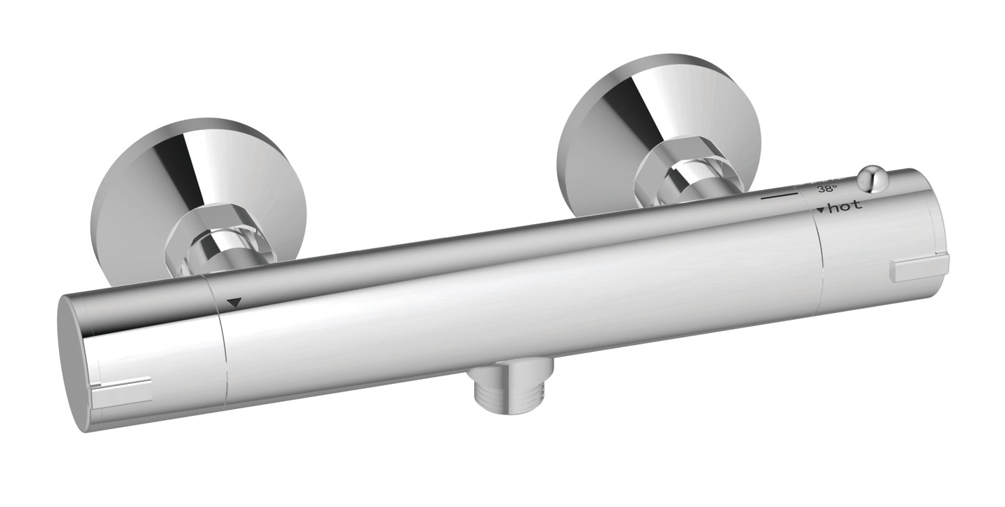 Scudo Round Thermostatic Exposed Shower Set One