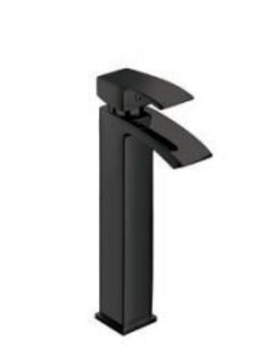 Scudo Descent Tall Basin Mixer in Black