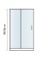 Scudo Chrome S6 Sliding Door (Combine with Side Panel to make Shower Enclosure) - 6mm Glass
