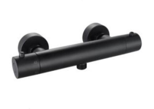 Scudo Black Round cool Touch Exposed Valve