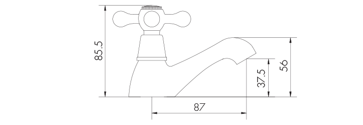 Scudo Classic Basin Taps (Pair)