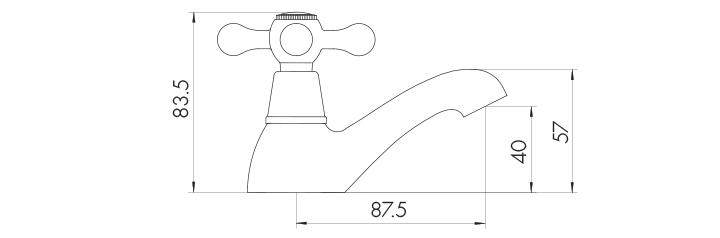 Scudo Classic Bath Taps (Pair)