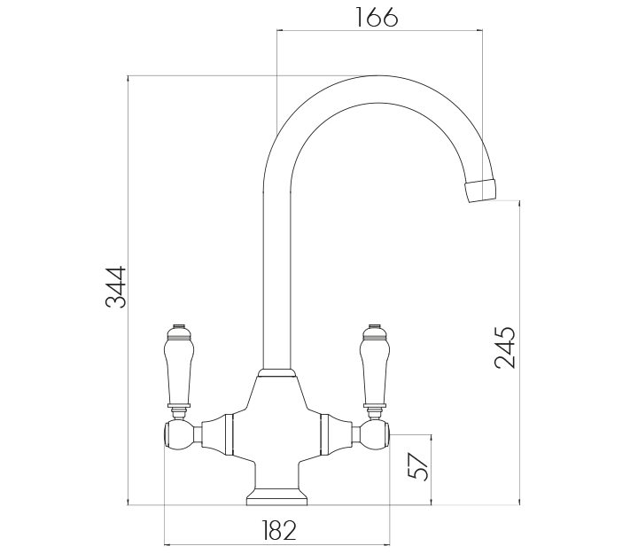 Scudo Harrogate Kitchen Tap (Available Chrome and Brushed Stainless)