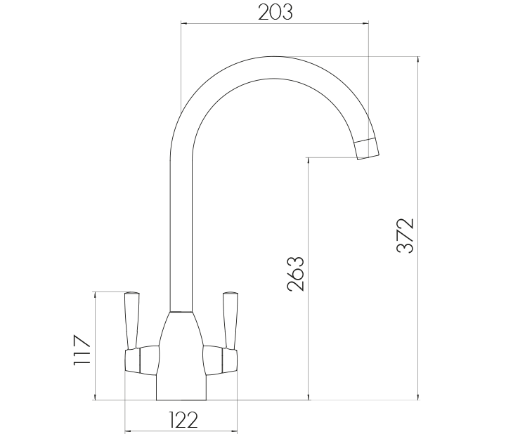 Scudo Marlo Kitchen Tap (Available Chrome and Brushed Nickle)
