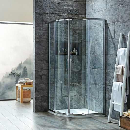 Scudo Luxury S8 Double Door Equal Quadrant Shower Enclosures - 8mm Glass