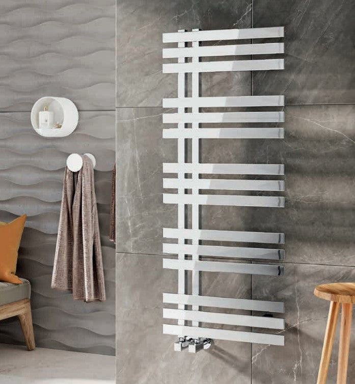 Scudo Elizabeth Chrome heated towel Warmer 800, 1200 & 1800mm High