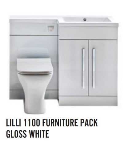 Scudo  Lili 1100  Gloss White Furniture Set