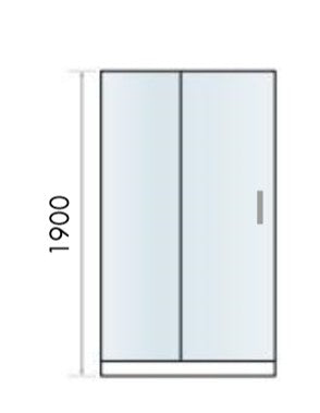 Scudo Luxury S8 Sliding Door (Combine with Side Panel to make Shower Enclosure) - 8mm Glass