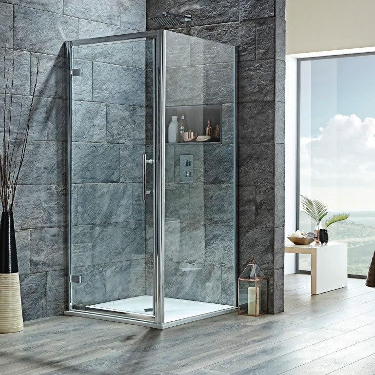 Scudo Luxury S8 Hinged Door (Combine with Side Panel to make Shower Enclosure) - 8mm Glass