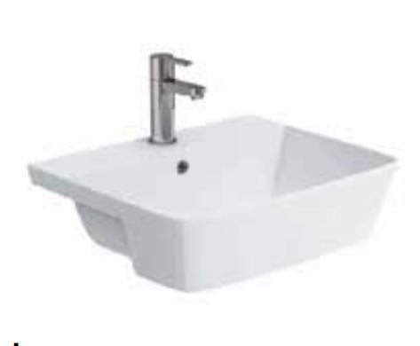 Scudo Lunar Semi Recessed Basin