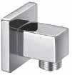 Scudo Square Thermostatic Concealed Shower Set Four -Triple control