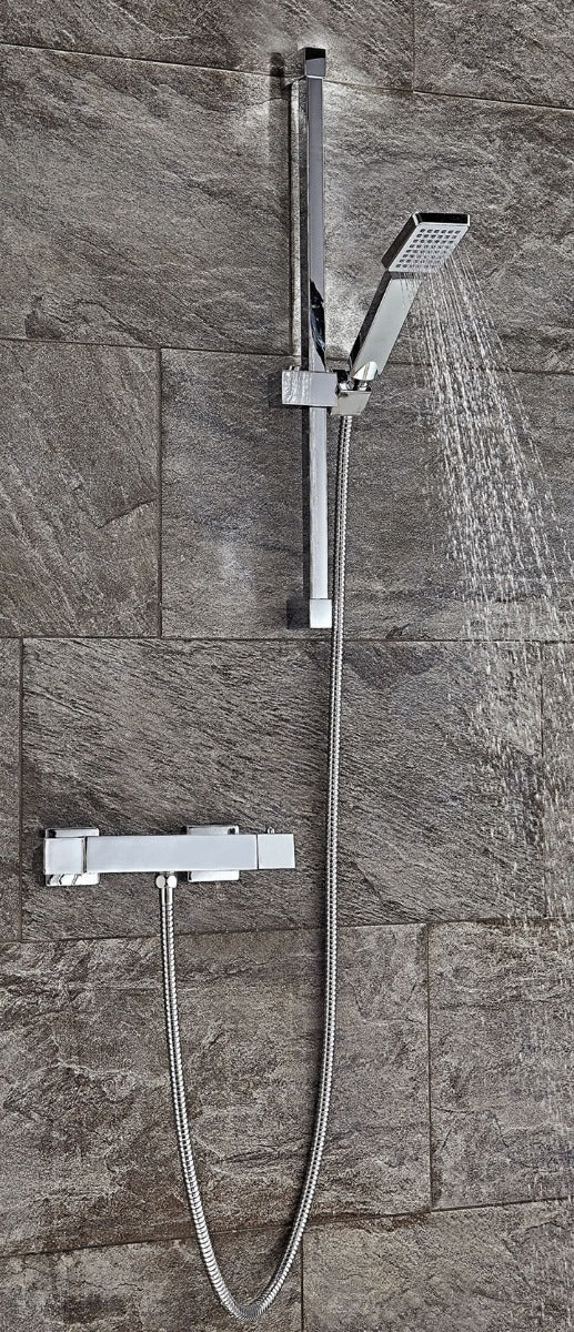 Scudo Square Thermostatic exposed Shower Set Two