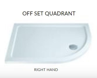 Scudo Right Hand Offset Quad 30mm Shower Trays