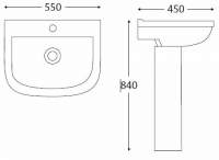 Scudo Porto Basin & Pedestal