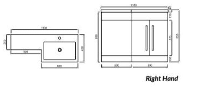 Scudo Lili 1100 Gloss White Furniture Set